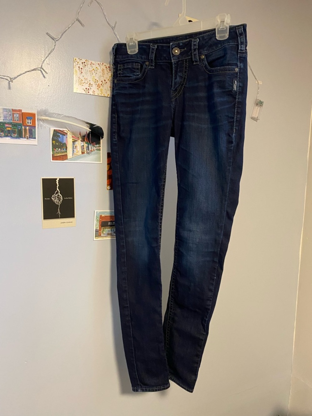 Silver Jeans Women's Dark Indigo Skinny Jeans